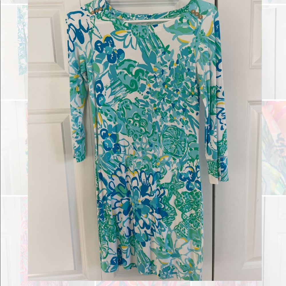 Lilly Pulitzer cropped sleeve bodycon dress